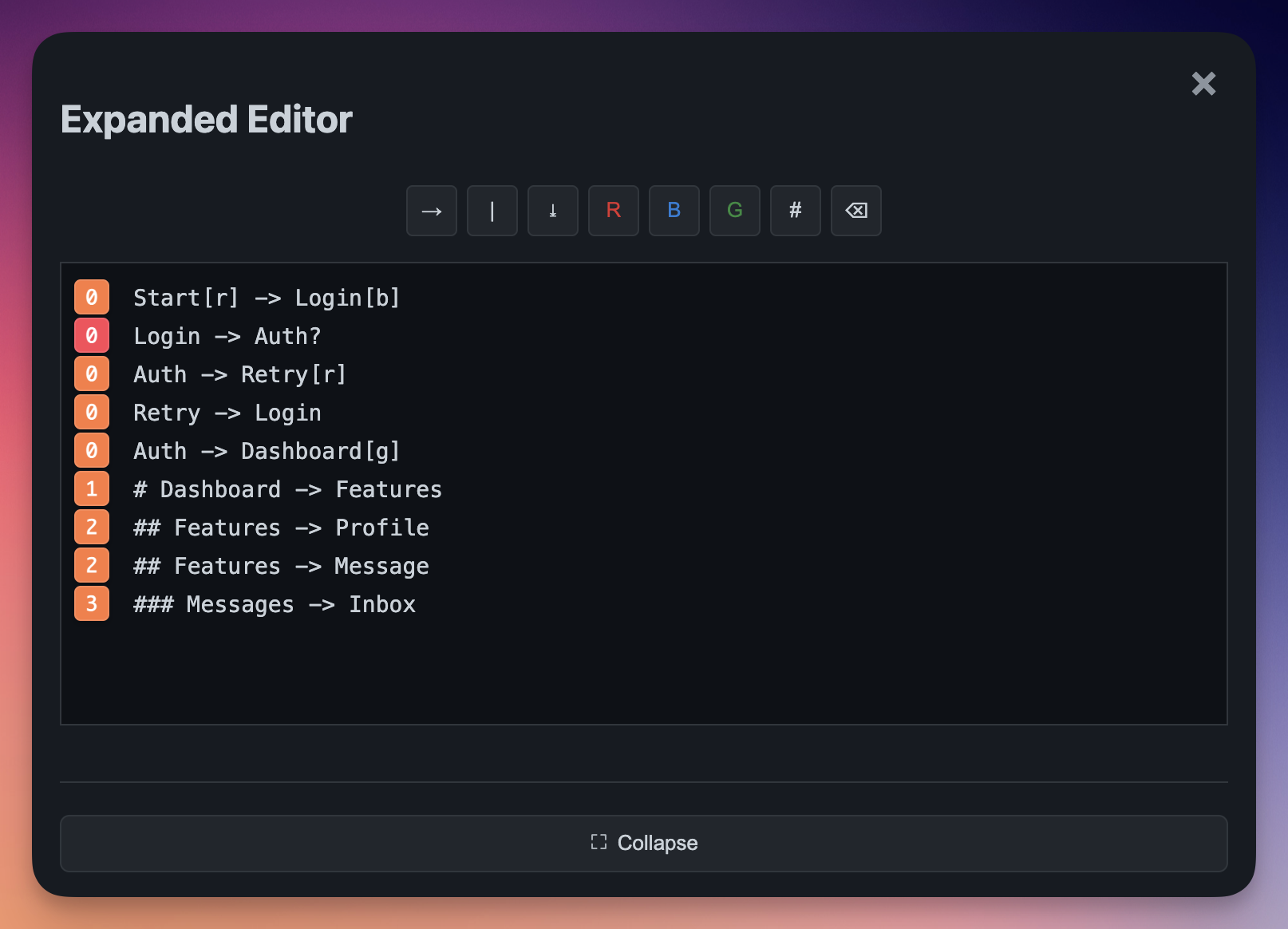 Editor Interface