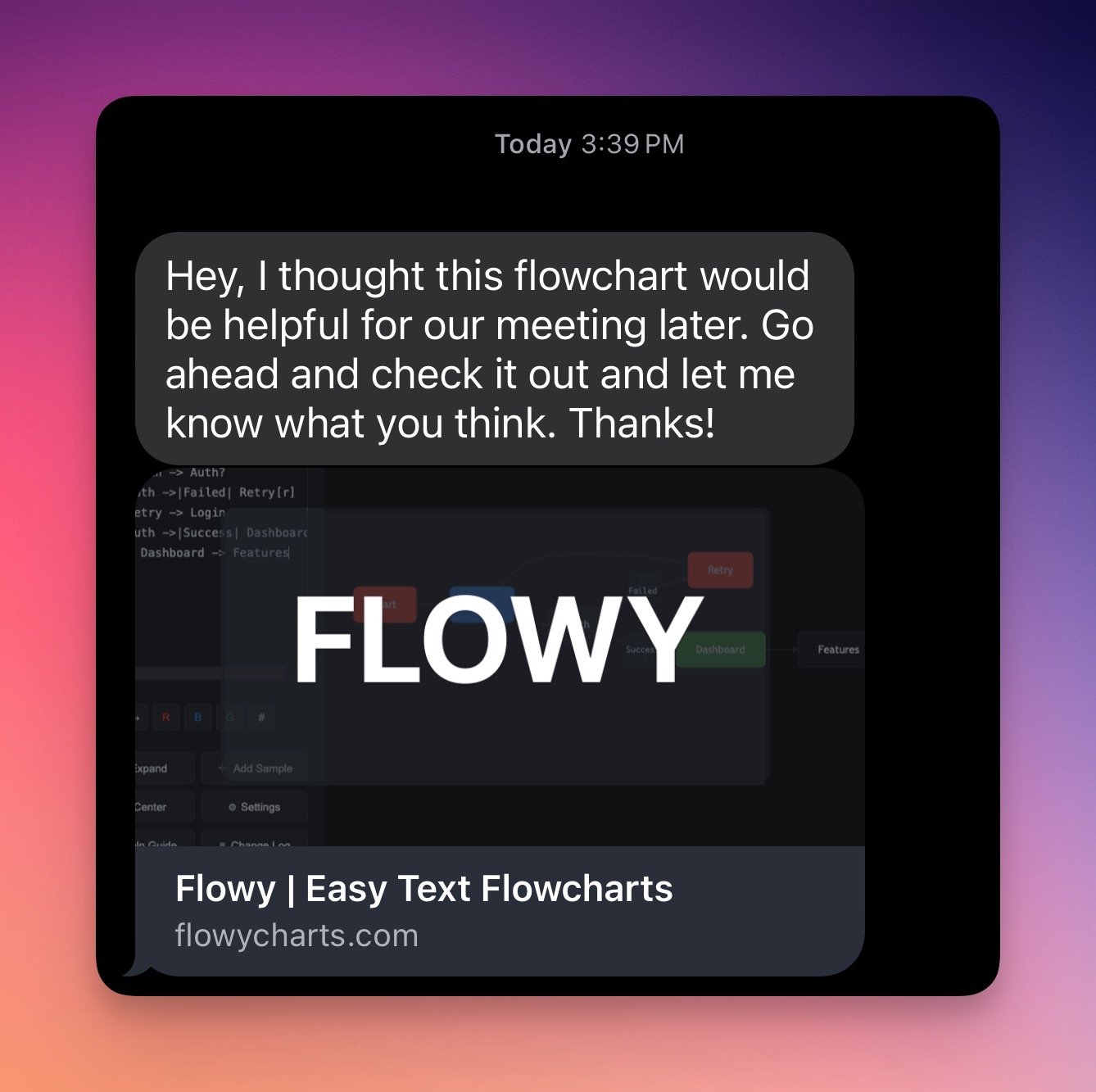 Text-Based Flowchart